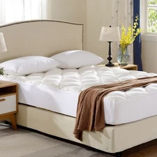 Plush Bamboo Mattress Topper - Assorted Sizes - By Cheer Collection