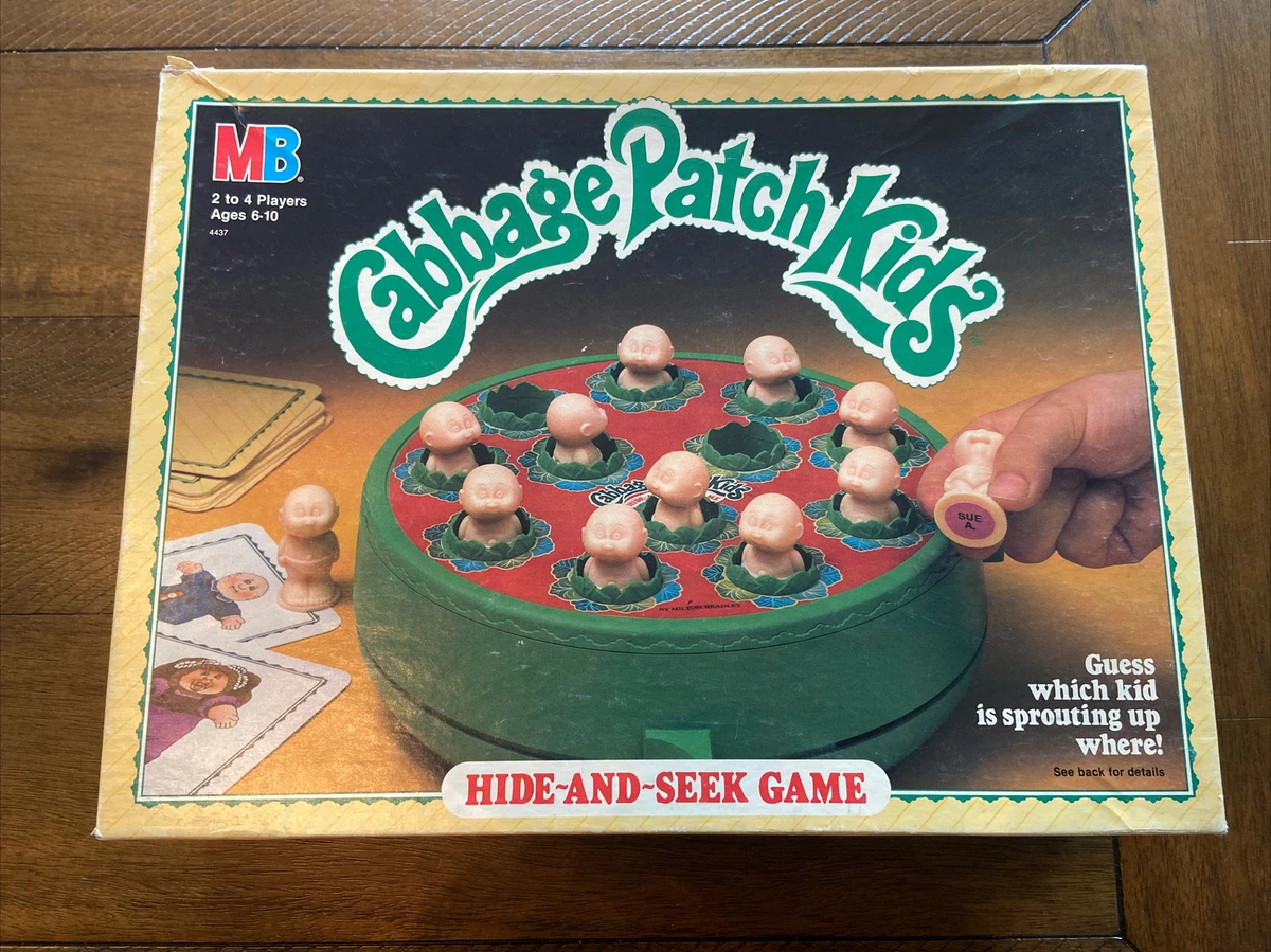 1984 Vintage Milton Bradley Cabbage Patch Kids Hide and Seek Game Complete