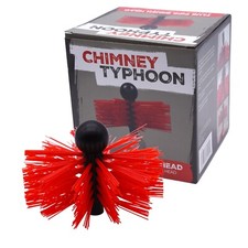 Chimney Typhoon Brush Head 165mm Suitable for 5" to 6" Flue Liners Nylon Bristle