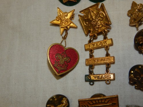 Set 12 Vintage 60er Jahre Pfadfinder Pinback Pins & Hutabzeichen/Pins - Bild 3 von 7