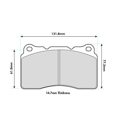 Ferodo Front DS2500 Compound Brake Pad Set - FRP3067H