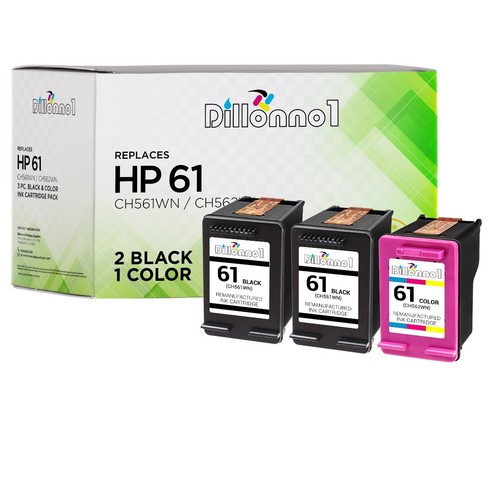3PK Fits HP 61XL Black Ink Cartridge HP 61XL Color Ink 4500 4501 4502 HP 61 - Picture 3 of 4