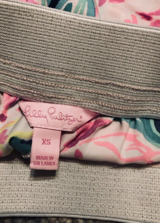 Шорты Lilly Pulitzer Rylan с цветочным принтом атласные женские лот из 2 XS - Изображение 4 из 4