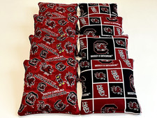 USC South Carolina GAMECOCKS CORNHOLE BEAN BAGS TOSS GAME SET OF 8 REGULATION