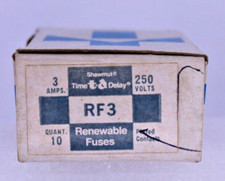 GOULD TIME DELAY RENEWABLE FUSE RF3 3 AMP 250 VOLT - 1 box of 10  5 loose 15
