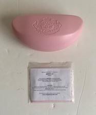 Juicy Couture Shades Sunglasses Eyeglasses Hard Case Clutch Pink Snap Felt Cloth