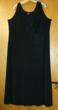 Woman's sz 20W - Little Black DRESS - Teddi - slinky long & A-line - Sharp