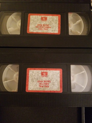 John Wayne The Star Packer Helltown Movie VHS Tape Set - Picture 3 of 3