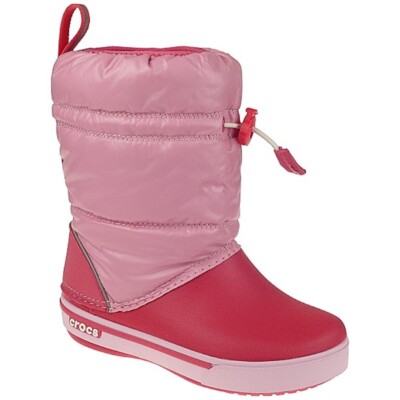 CROCS Crocband Iridescent Gust Boot Winterstiefel in Pink-Poppy NEU Gr.23-33
