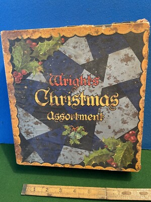 Vintage Wrights Weihnachten Sortiment Kekse Laden Dose