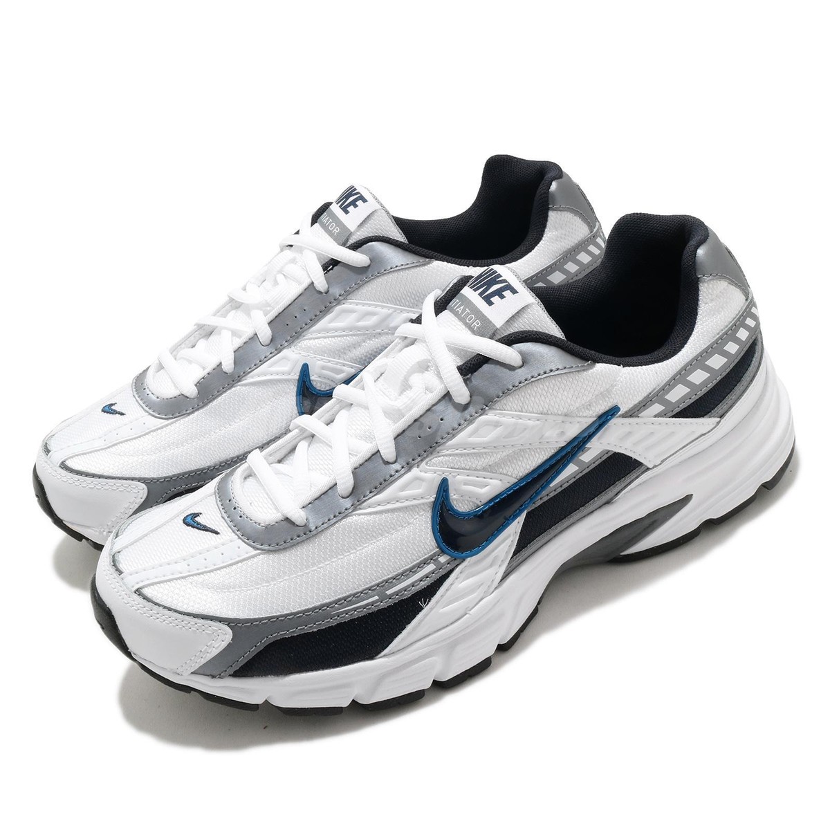 Nike Initiator White Obsidian Blue Grey Silver Men Vintage Running