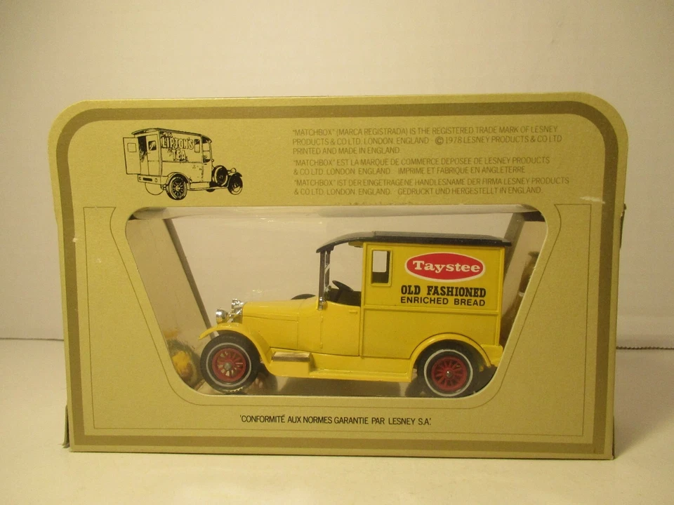 Vintage 1978 Matchbox Car Models of Yesteryear Y-5 1927 Talbot Taystee Bread Van - Image 4 of 4