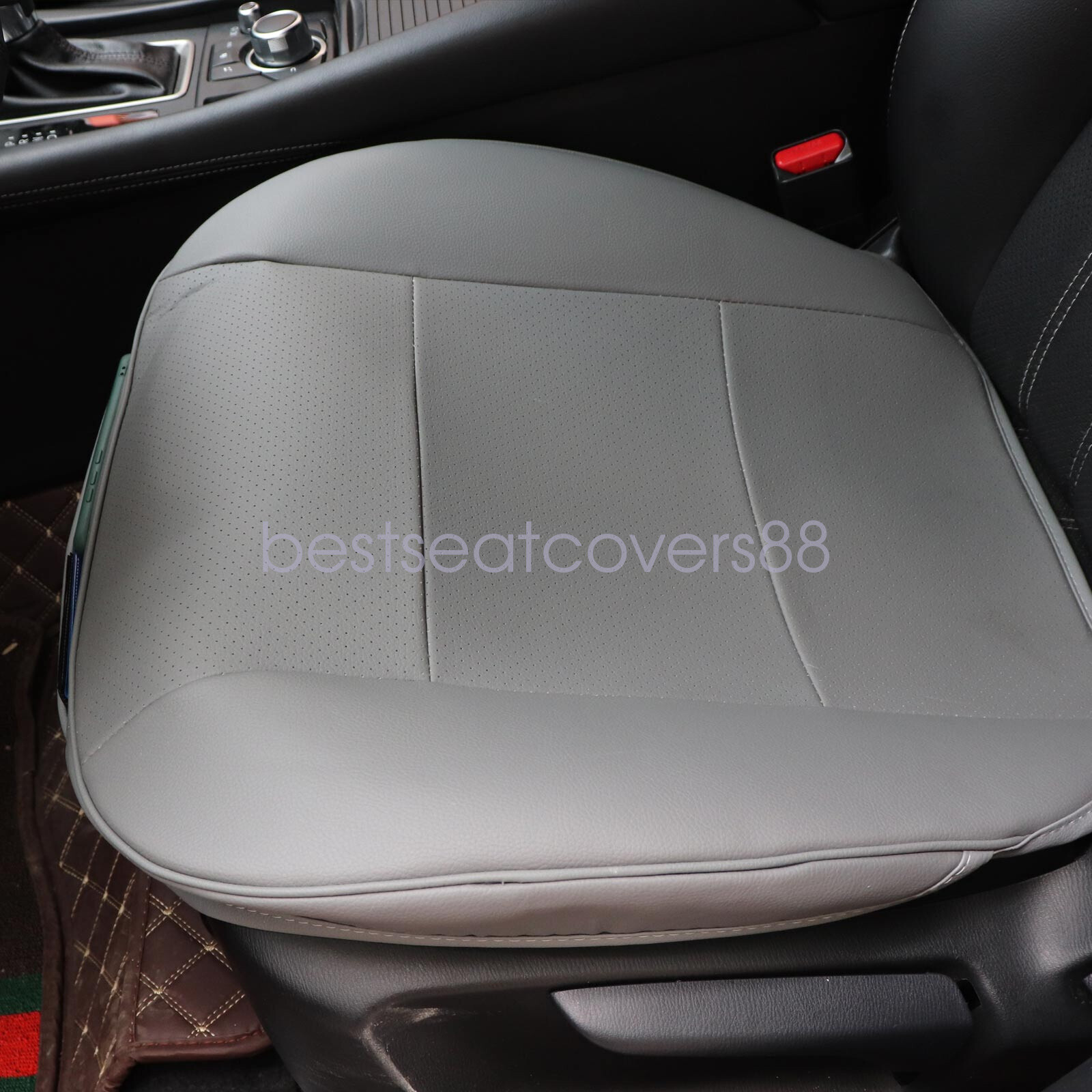 Front Seat Cover Half/Full Surround Chair Cushion Mat Pad Auto Car PU
