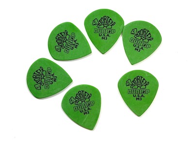 Dunlop Guitar Picks Tortex Jazz 6 Pack Sharp Tip Medium 472PM3
