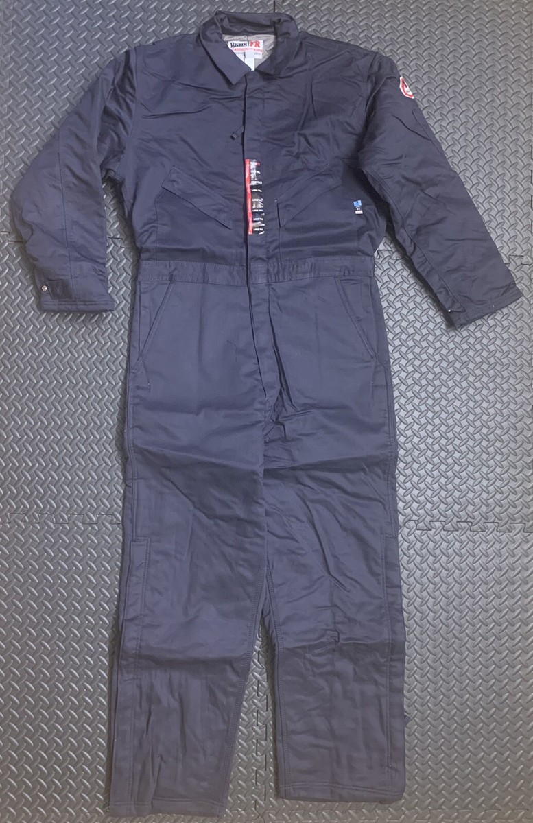 Walls Flame Resistant Insulated Coveralls Navy Sz Large Tall Dual Hazard  Protect