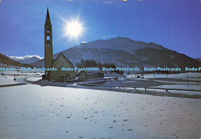 D165603 Bormio. La Chiesa di S. Gallo e la Cima Bianca. F. Denti. 1985