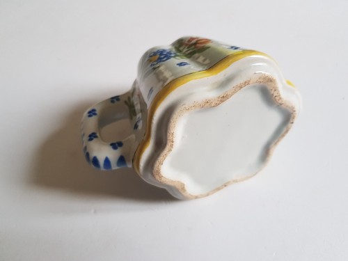 céramique Quimper Pot a lait ou creme (Cremier) non signé mais Henriot - Foto 6 di 6