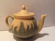 Shawnce Tea Pot Corn #75 Vintage Made In USA 6 1/2" Tall