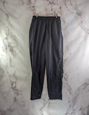 Vintage Nike Pant Women Medium Windbreaker Track Black Lightweight Shell 90s