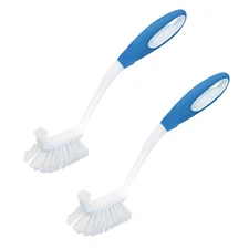 LOLA Pro Utility Kitchen Cleaning Brush W/ Comfort Non-Slip Rubber Handle - 2 CT