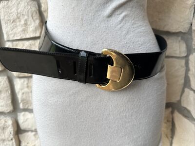 Vintage Motion East Gold Tone Oval Interchangable Solid Belt Buckle 2\
