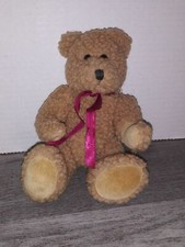 BOYDS BEARS Plush BRUCE Burgundy Bow Retired w/Tags