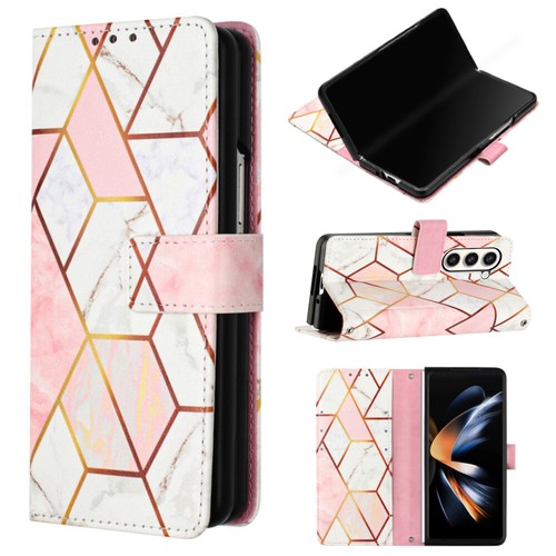 For Samsung Galaxy Z Fold5 Marble Pattern Leather Wallet Crossbody Case Cover - Zdjęcie 2 z 43