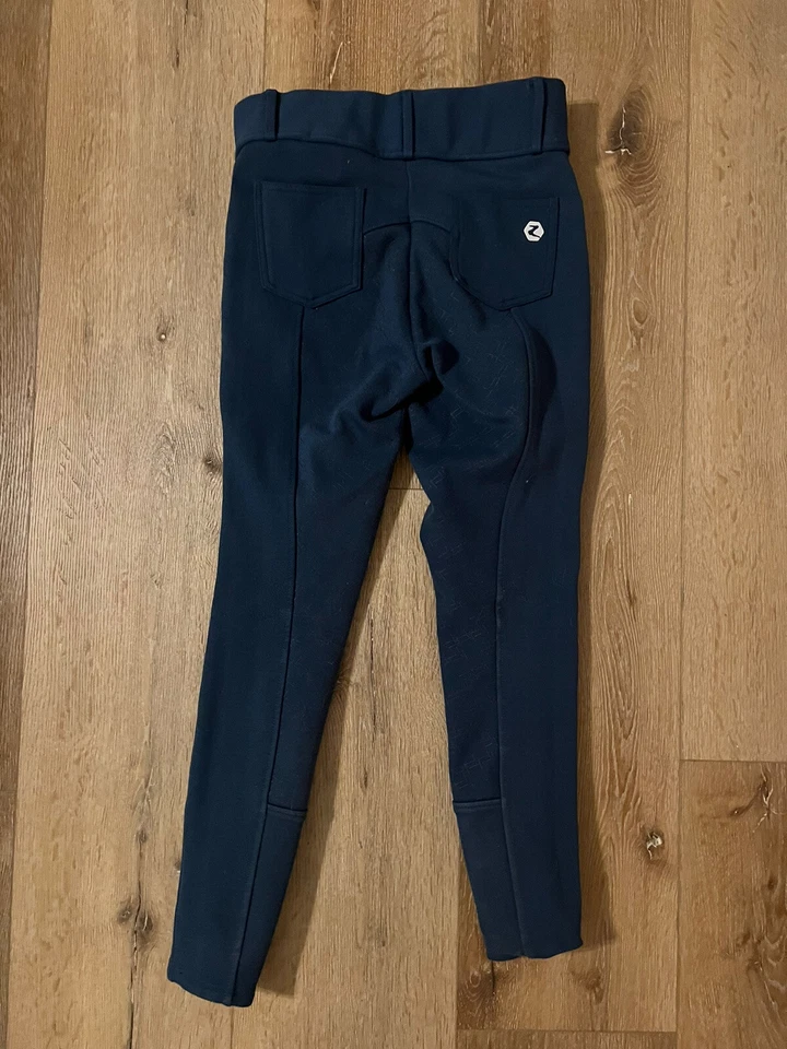 Horze Full Seat Breeches Womens 26 Blue Equestrian Riding Stretch - Image 2 of 3