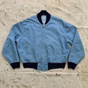 chambray bomber jacket