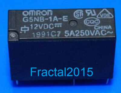 1pcs G5NB-1A-E-12VDC G5NB-1A-E-DC12V G5NB-1A-E-12V 5A 250VAC 