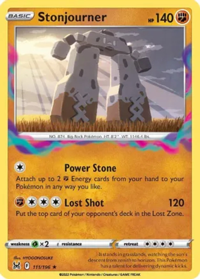 Stonjourner - 111/196 - Rare - Pokemon - Lost Origin - NM/M - New