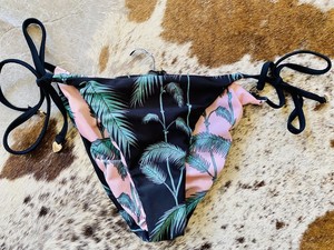 green palm leaf bikini
