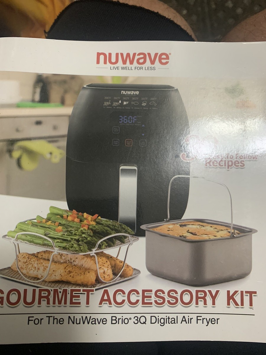 NuWave Brio Gourmet Accessory Kit Accessory Kit for 3Q Air Fryer