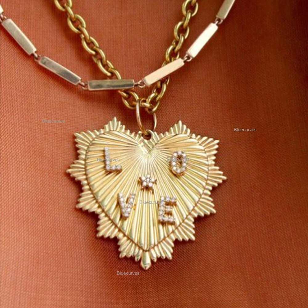 Diamond B-Lovee Heart Chain