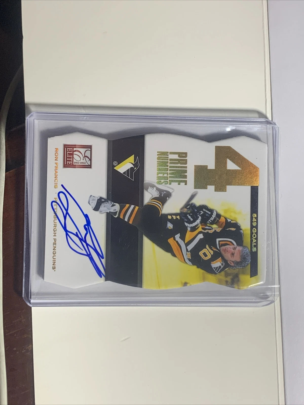 Ron Francis 2011-12 Panini Elite Prime Numbers 4-549 Goals -#5 /SN /549 Die Cut