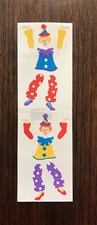 Vintage 1993 Mrs. Grossman’s Clown Stickers