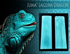 2 pcs. of .375" 3/8" Laguna Dragon Juma Scales 2" x 6" - Knife Handle Material 