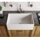 Miseno MNO3319FC Inferno 33" Single Basin Farmhouse Fireclay Kitchen Sink, White — photo 3