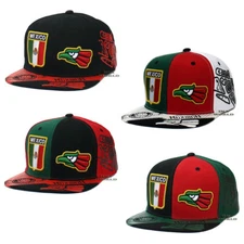 MEXICO Hat Hecho En Mexico Eagle Flag Embroidery Snapback Flat Bill Baseball Cap