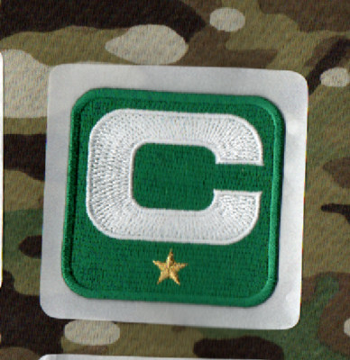 2023 PHIL EAGLES CAPTAINS JERSEY 1 - - STAR WHITE C Kelly Green STICK-ON PATCH