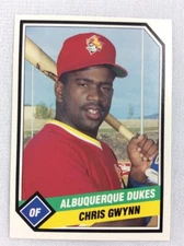 1989 Albuquerque Dukes-TCMA Minor League Baseball Card-Chris Gwynn