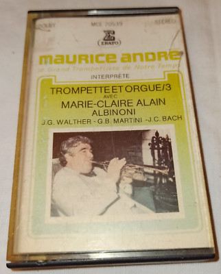 Audiokassette TROMPETE UND ORGEL MAURICE ANDRE MARIE-CLAIRE ALAIN -K7 ERATO