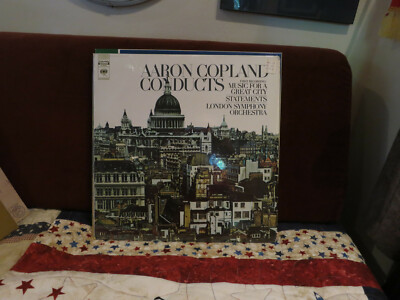 Aaron Copland Conducts Music For A great City LP Like New Columbia M 30374