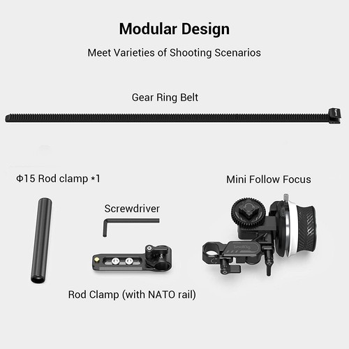 SmallRig Universal Basic Schulter Kit 2896B mit Mini Follow Focus 3010 - Bild 12 von 12