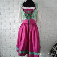 Landhaus Tyrol Dirndl Oktoberfest Green Dress Size 36 and white blouse