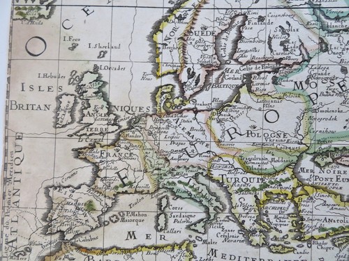 Western Hemisphere Africa Europe Asia India China 1679 DuVal rare folio map - Picture 9 of 9
