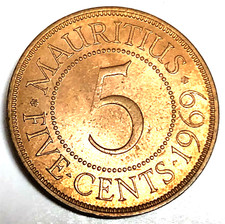 # C6155 MAURITIUS MÜNZE, 5 CENT 1969