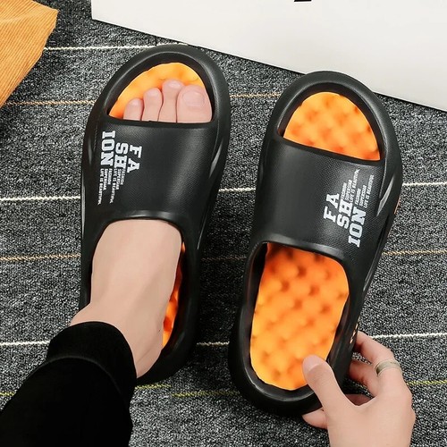 2025 Men's New Summer Massage Slippers Sandals Slides Soft EVA Beach Shoes Gift - Picture 9 of 28