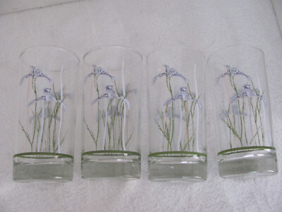 Corelle/Corning Shadow Iris 10 oz Tumbler Glasses - Set of 4