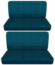 Solid Front And Rear Bench Car Seat Covers Fits 1964 Chevy Ii Nova Sedan Teal